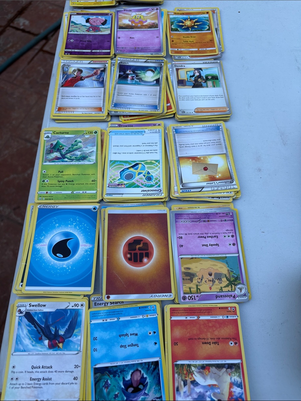 Mixed Pokémon TCG Card Lot - Yellow-Edged Pokemon Cards